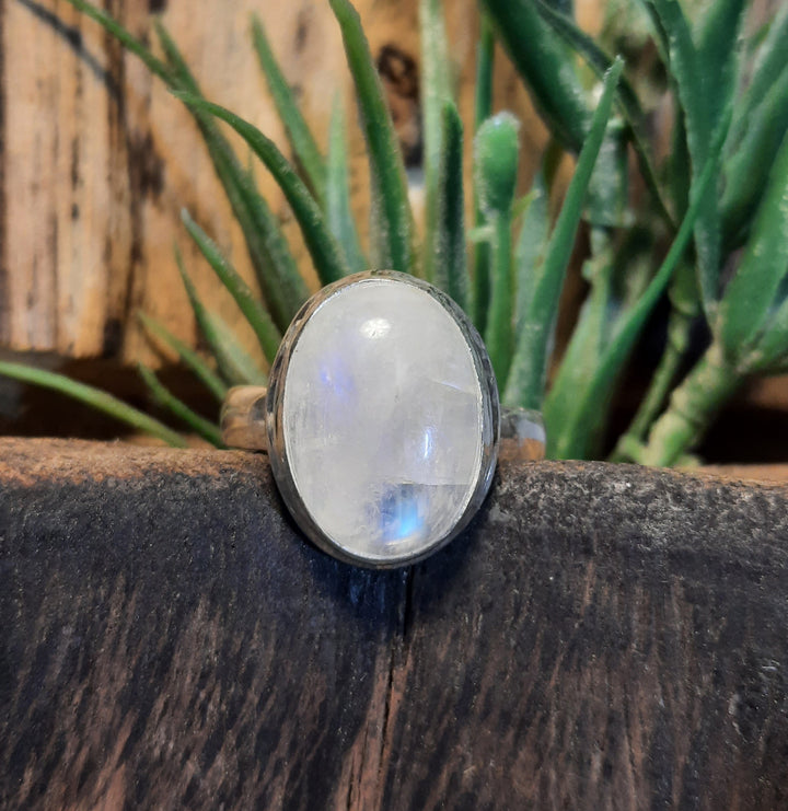 RAINBOW MOONSTONE RING SIZE 6(L) GS1304