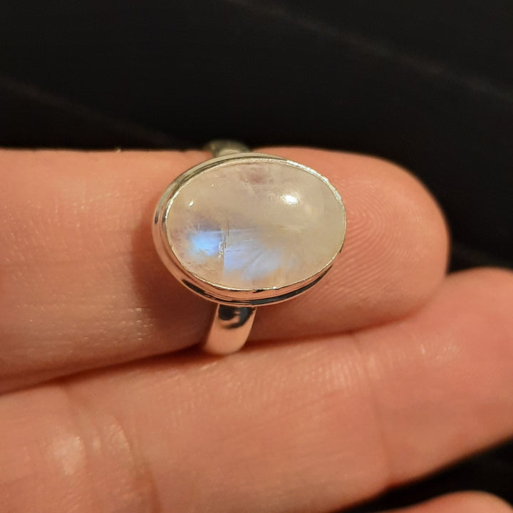 RAINBOW MOONSTONE RING SIZE 6(L) GS1304