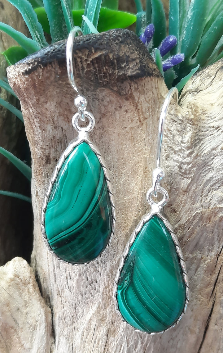 MALACHITE EARRINGS GS2550