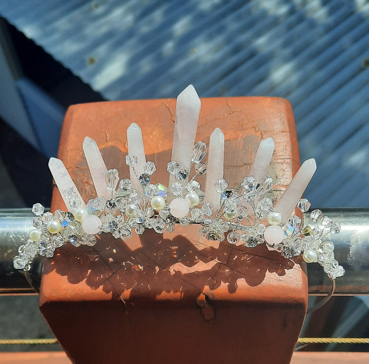 Rose Quartz Tiara