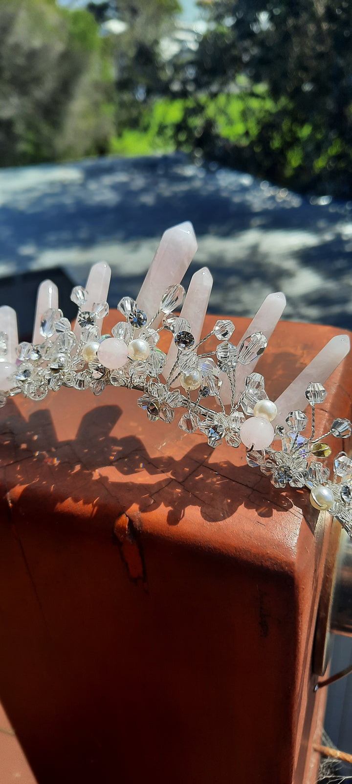 Rose Quartz Tiara