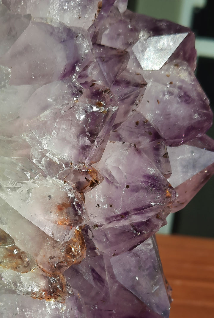 Amethyst Cluster On Stand (28.7cm) STZ333