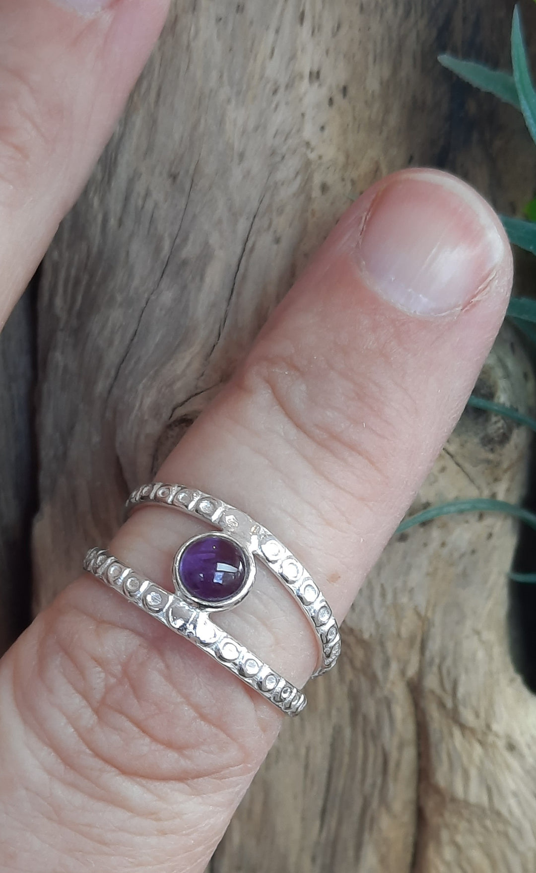 AMETHYST RING SIZE 7.5(O) GS7249