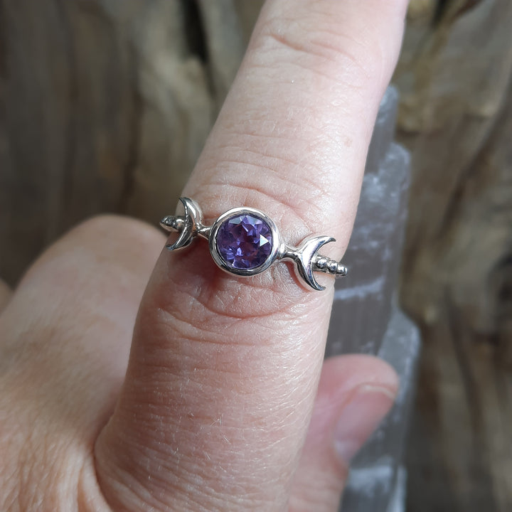 AMETHYST RING SIZE 8.5(Q) GS2405