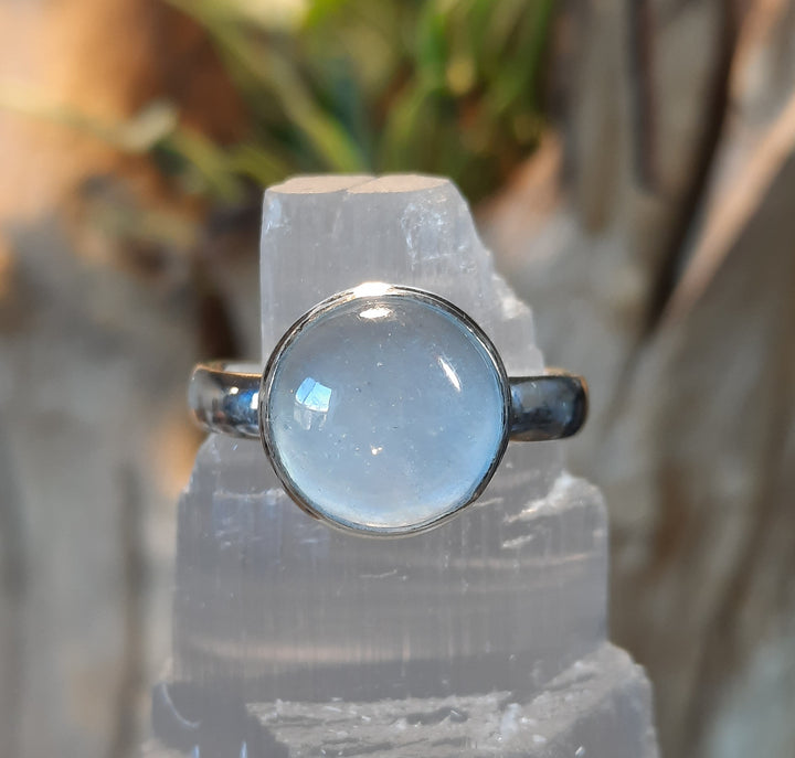 AQUAMARINE RING 8.5(Q) GS2303