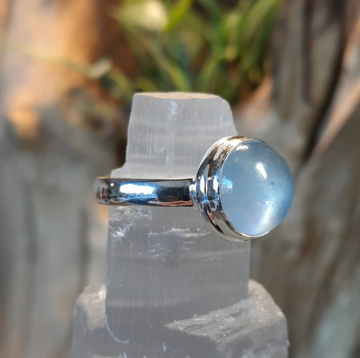 AQUAMARINE RING 8.5(Q) GS2303