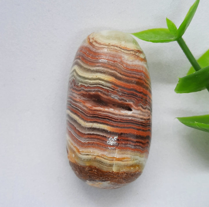 Green Banded Onyx Tumble Stone (18g)