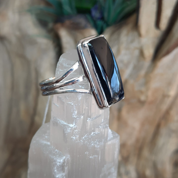 BLACK ONYX RING SIZE 7.5(O) GS2416