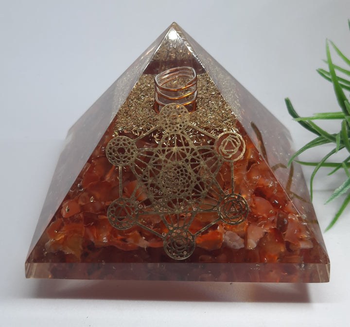 Orgonite - Carnelian (7.6cm x 7.6cm) OGCN1