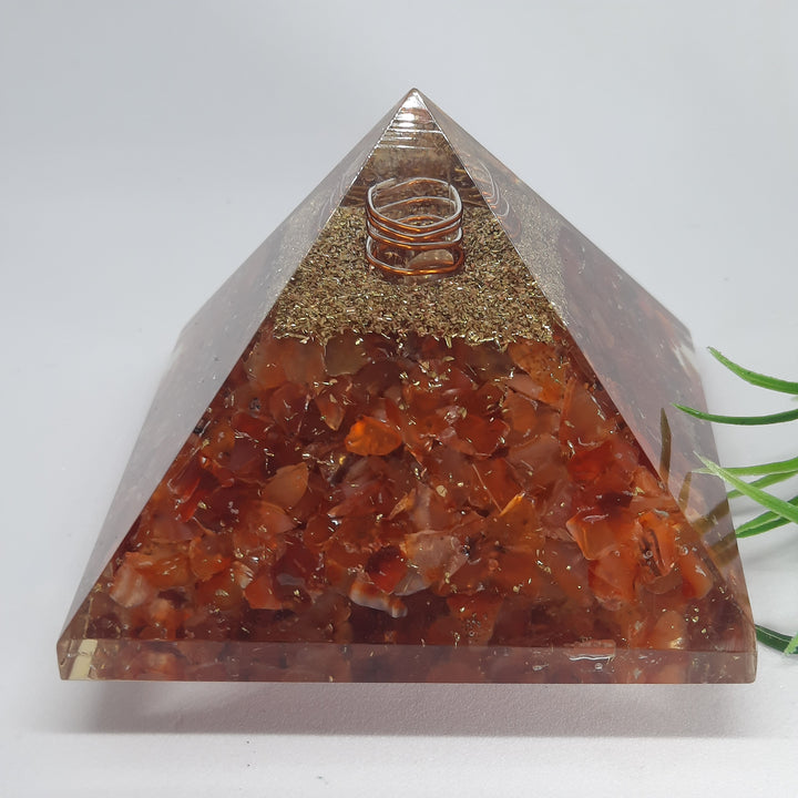 Orgonite - Carnelian (7.6cm x 7.6cm) OGCN1