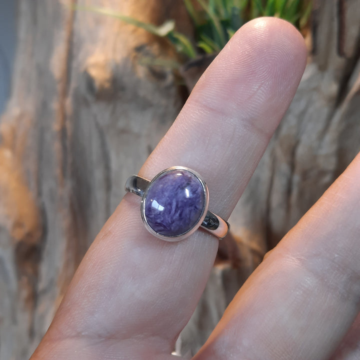 CHAROITE RING 8.5(Q) GS2307