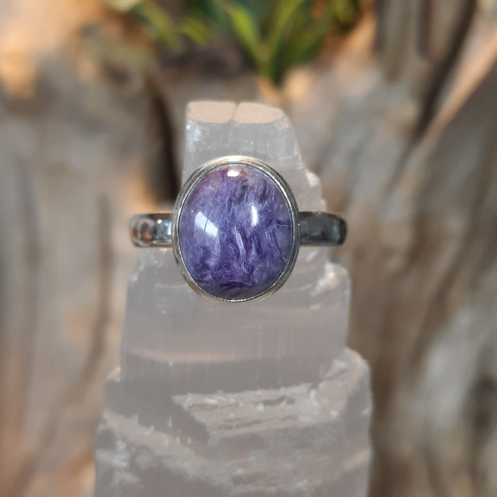 CHAROITE RING 8.5(Q) GS2307