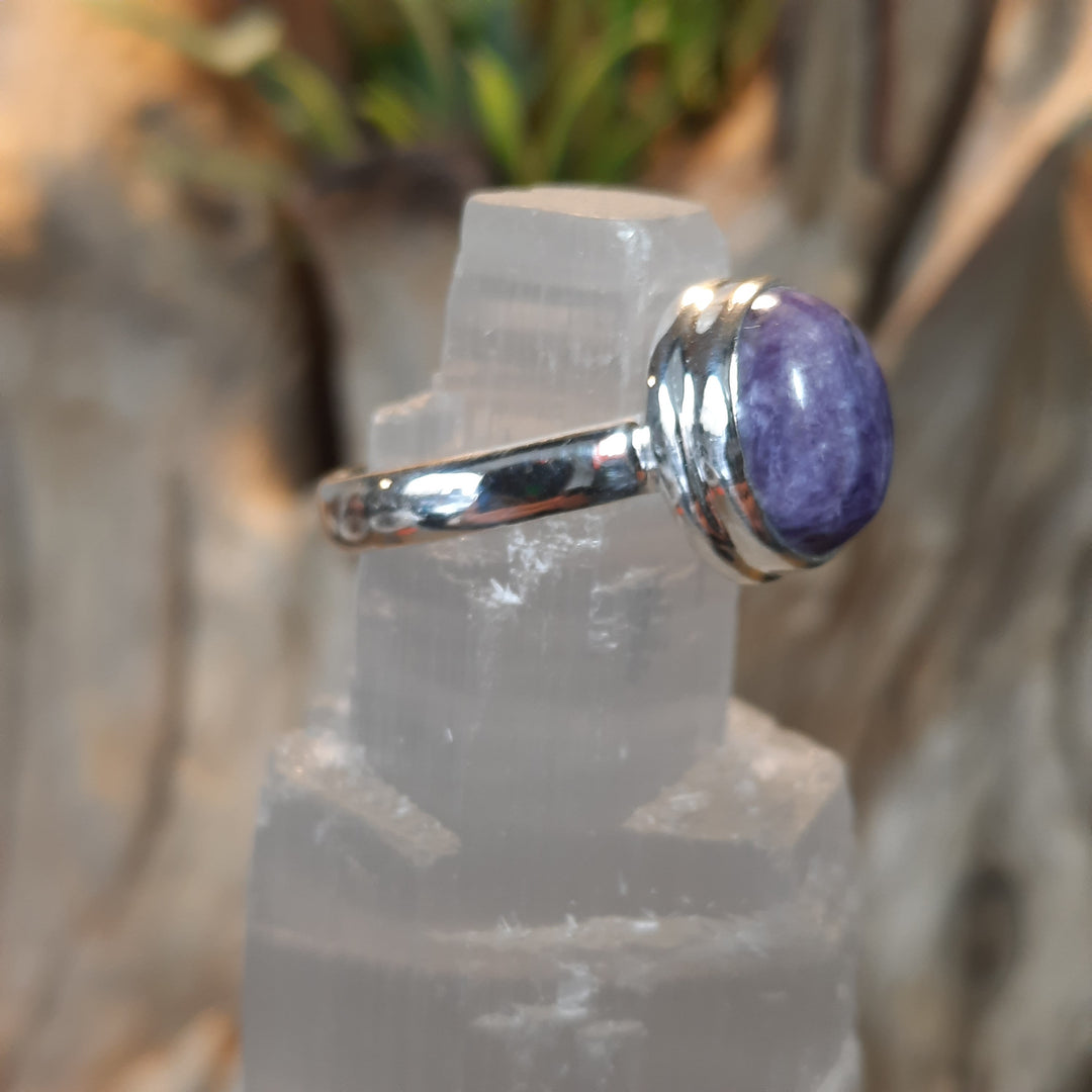 CHAROITE RING 8.5(Q) GS2307