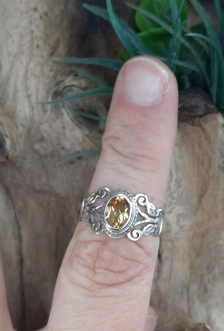 CITRINE RING SIZE 7(N) GS7243