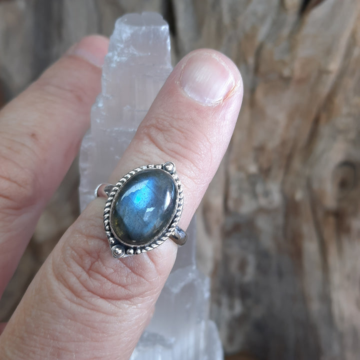 LABRADORITE RING SIZE 6.5(M) GS2442