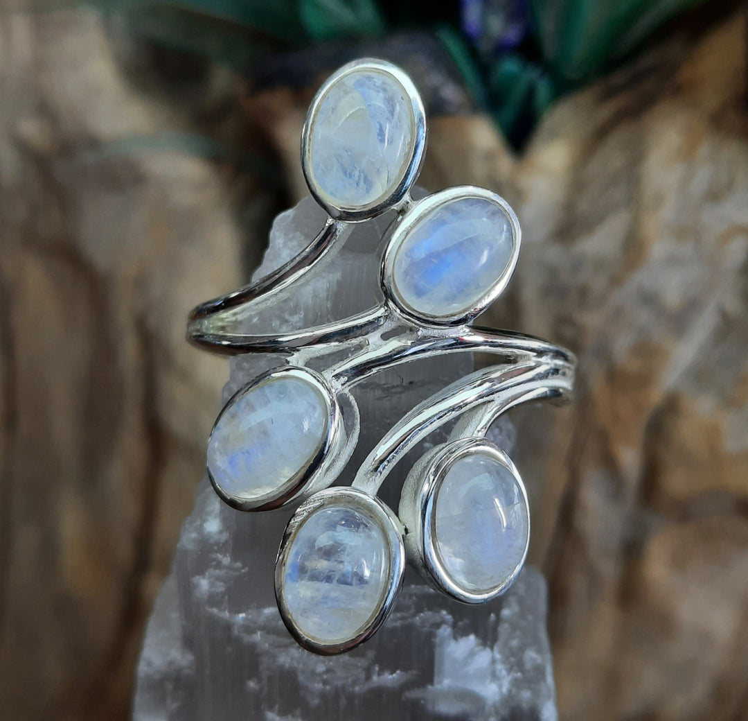 RAINBOW MOONSTONE RING SIZE 9.5(S) GS2455