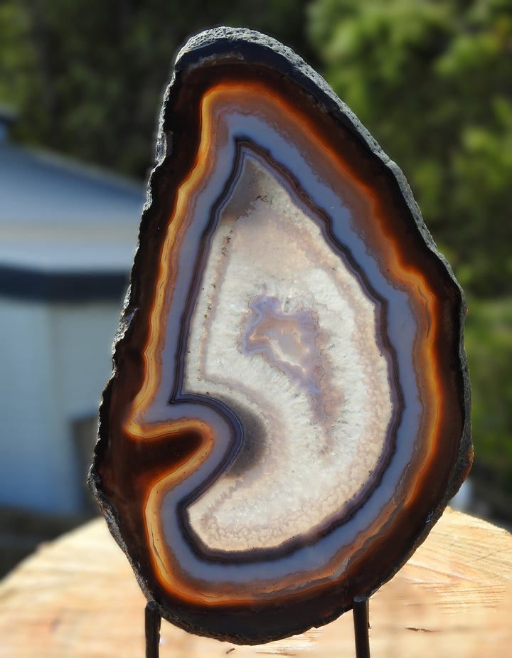 Agate Slice (17.5CM x 10.5cm)