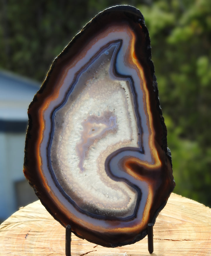 Agate Slice (17.5CM x 10.5cm)