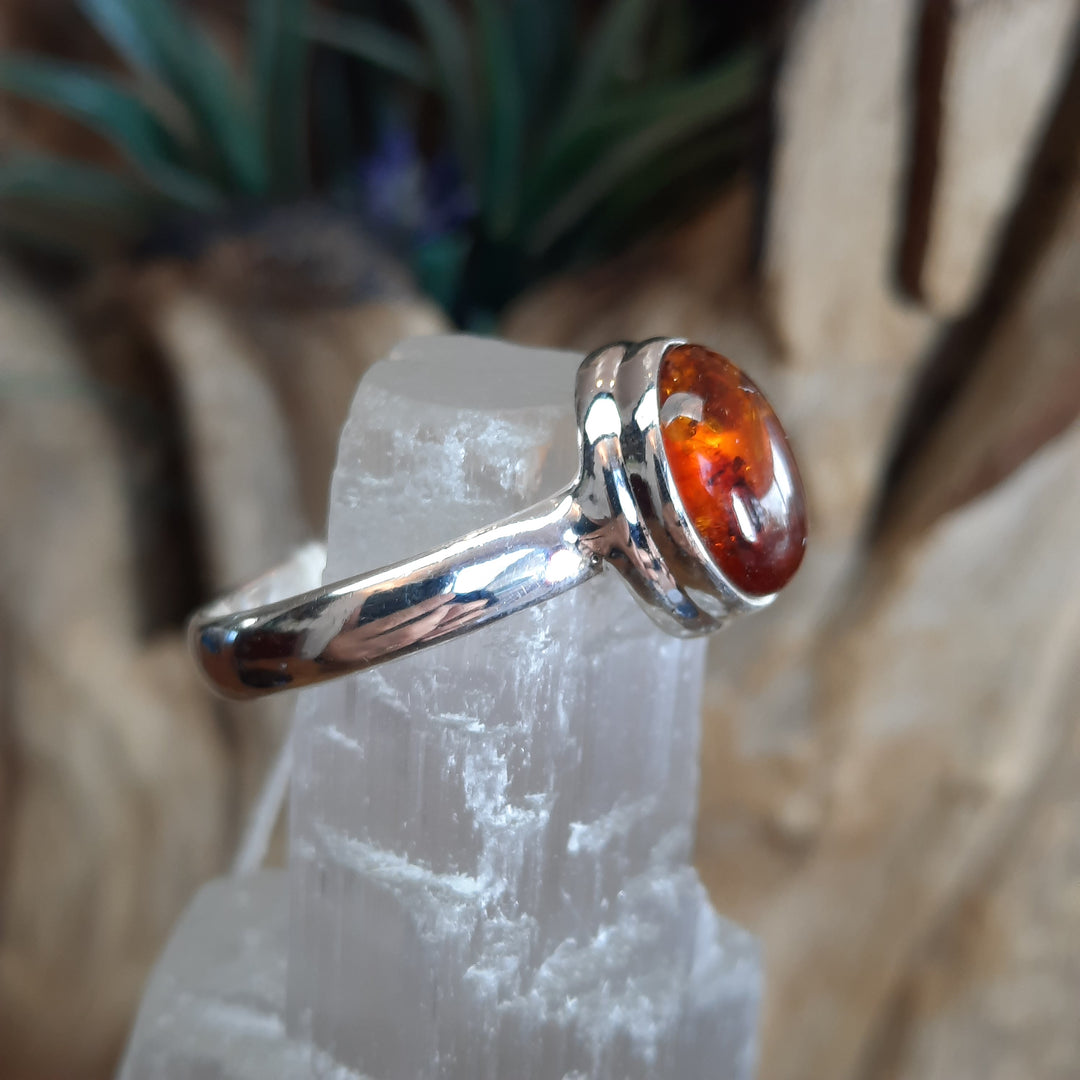 BALTIC AMBER RING SIZE 7(N) GS2415