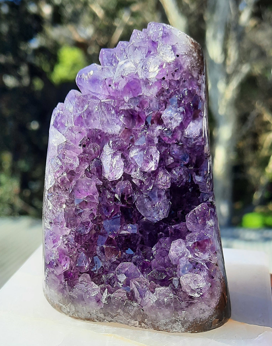 Amethyst Cluster Polished Edges (367g) STZ111