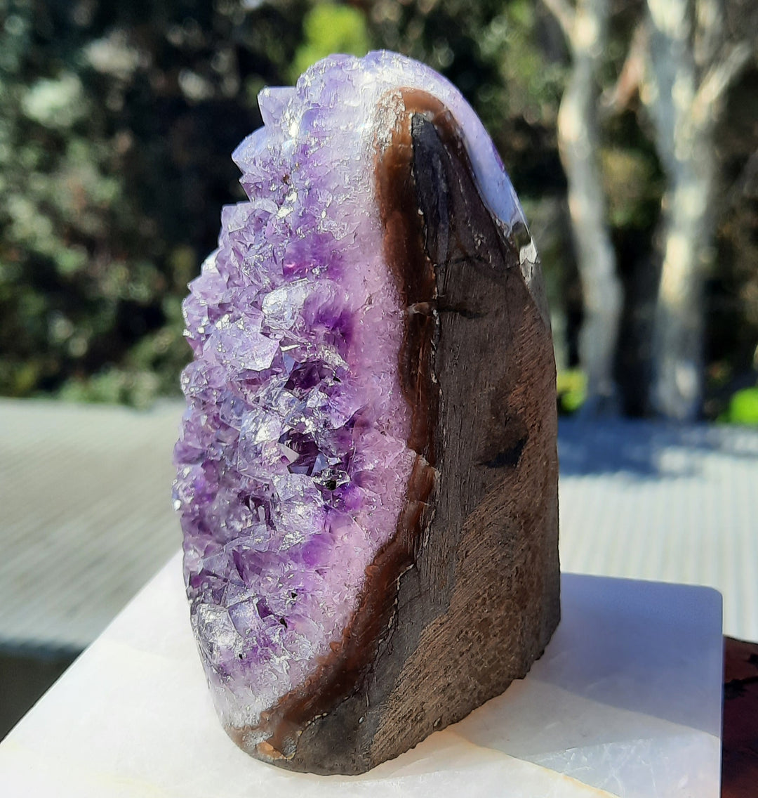 Amethyst Cluster Polished Edges (367g) STZ111