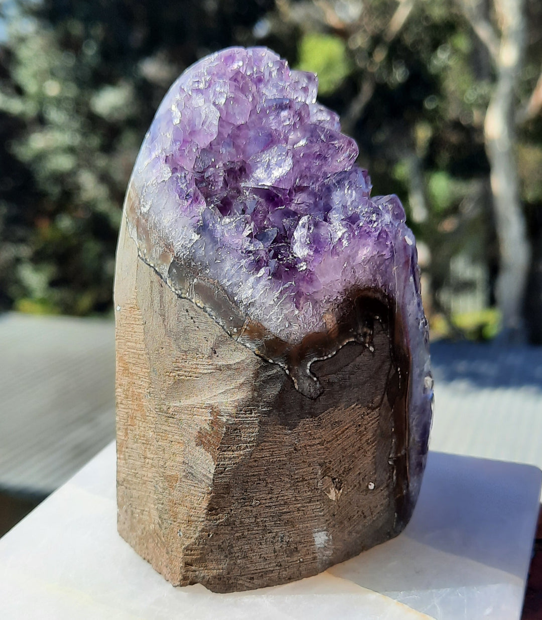 Amethyst Cluster Polished Edges (367g) STZ111