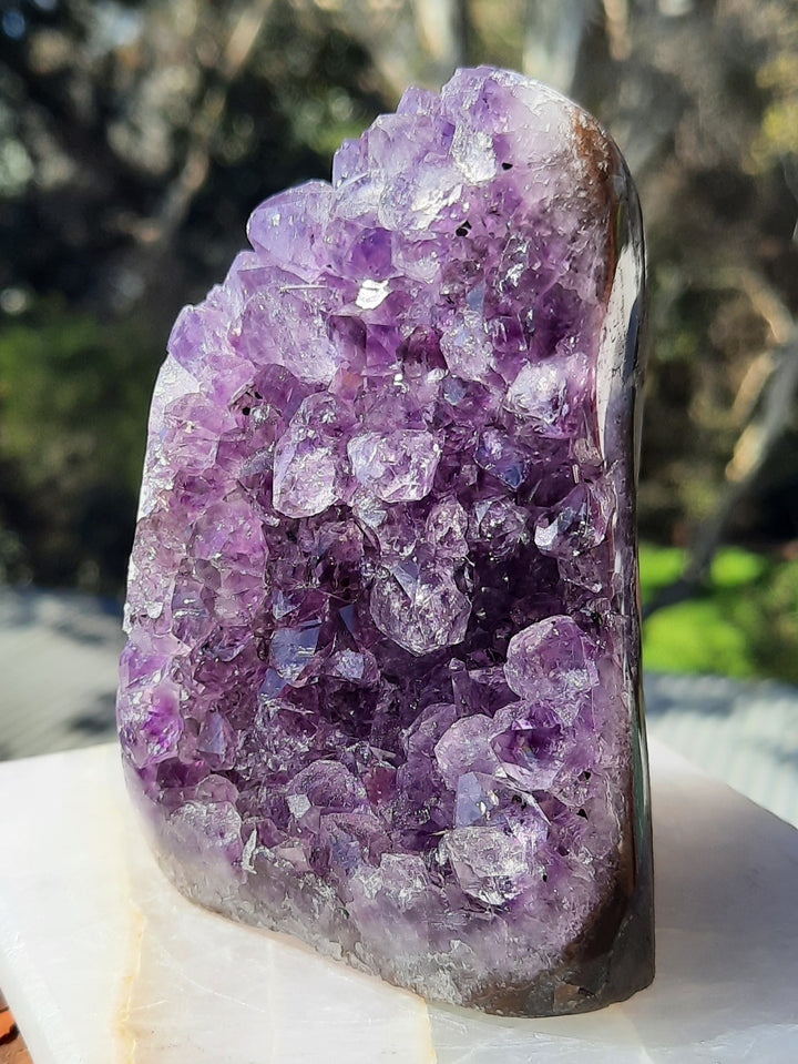 Amethyst Cluster Polished Edges (367g) STZ111