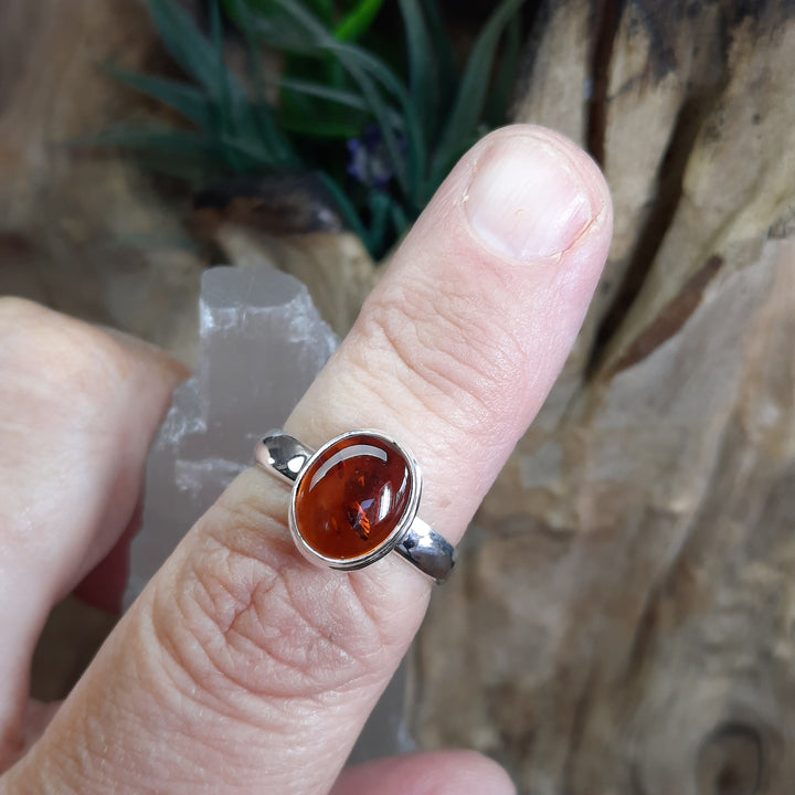 BALTIC AMBER RING SIZE 6.5(M) GS2414