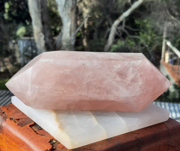 Rose Quartz Double Terminated Point (396 grams)