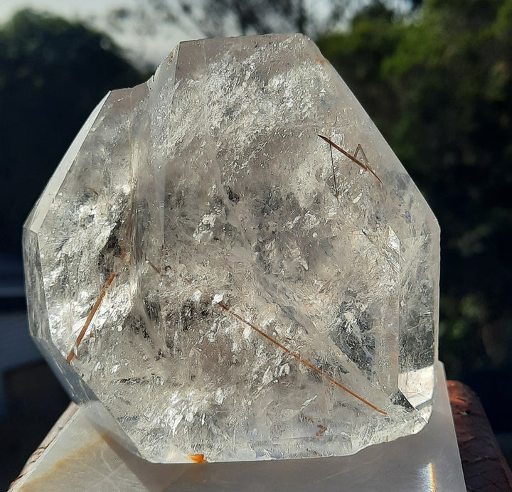 Clear Quartz With Golden Rutile (565g) STZ556