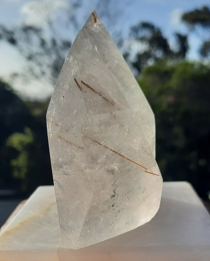 Clear Quartz With Golden Rutile (565g) STZ556