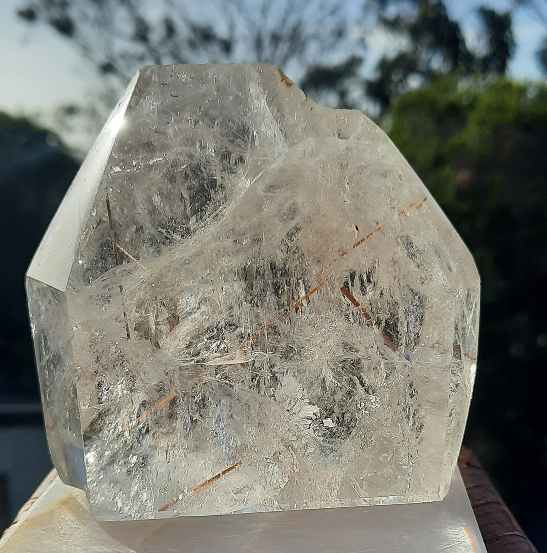 Clear Quartz With Golden Rutile (565g) STZ556