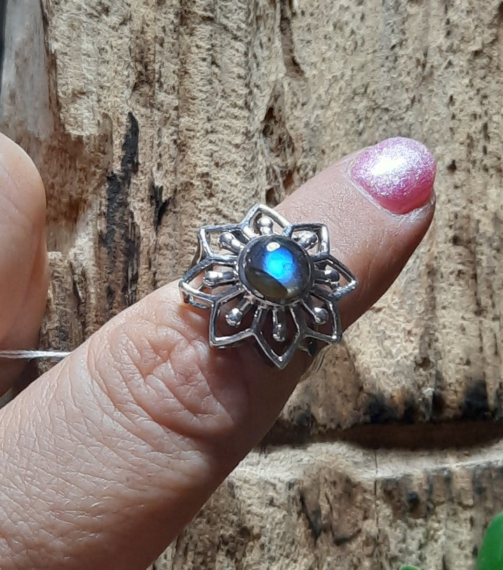 LABRADORITE  RING SIZE 6(L) GS8038