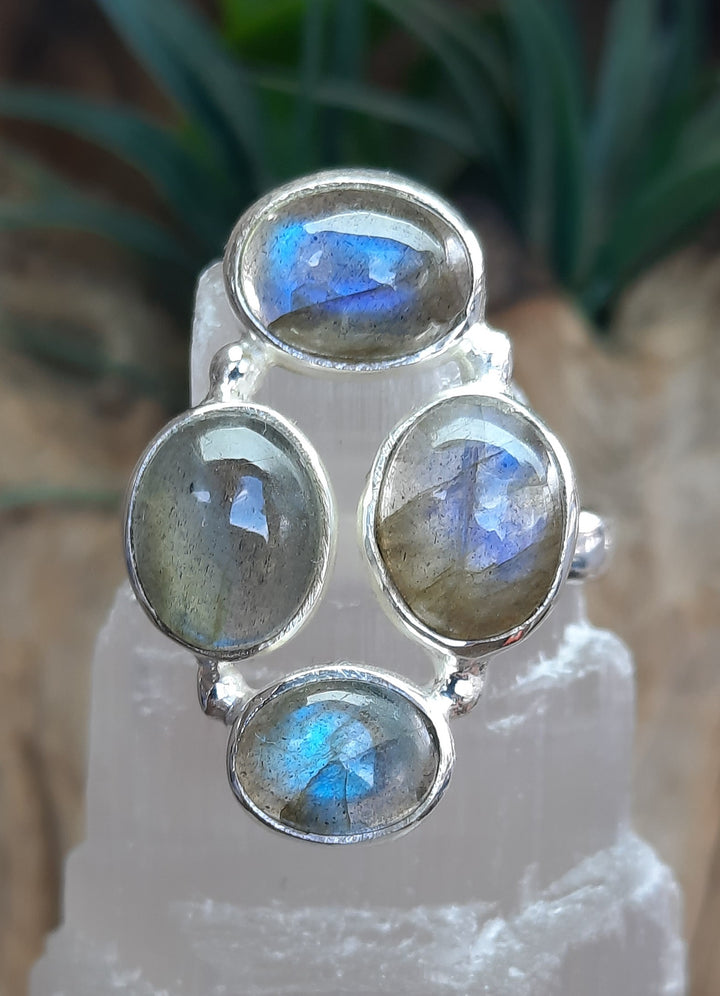 LABRADORITE RING SIZE 8(P) GS7201