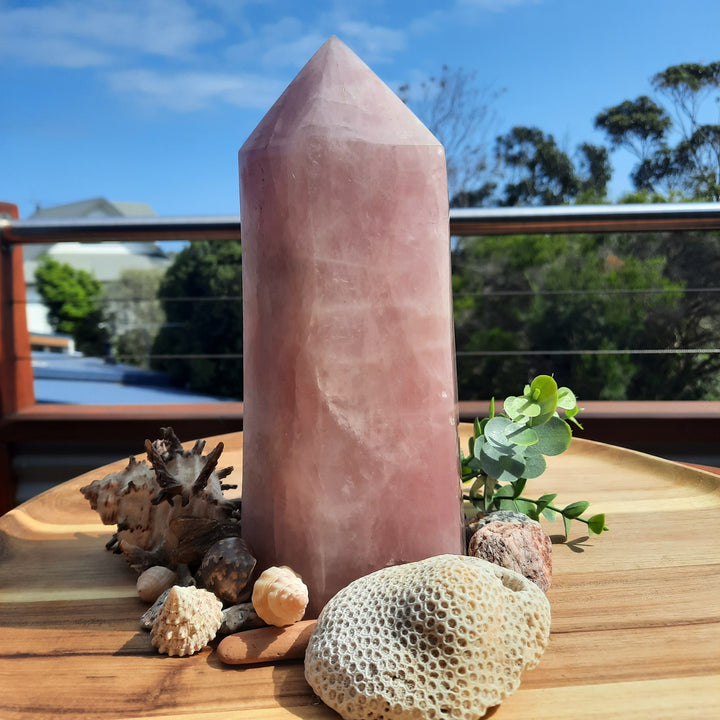 Rose Quartz Tower LARGE (2.947 kilograms)