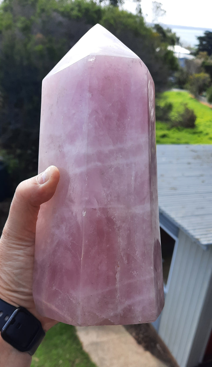 Rose Quartz Tower LARGE (2.947 kilograms)