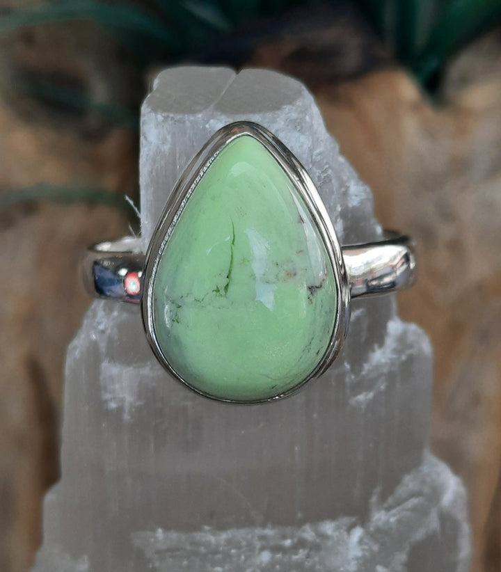 CHRYSOPRASE RING SIZE 8(P) GS7215