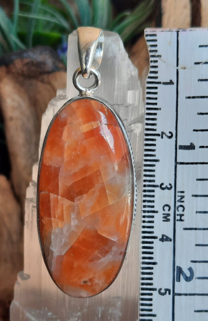 ORANGE CALCITE PENDANT GS2605