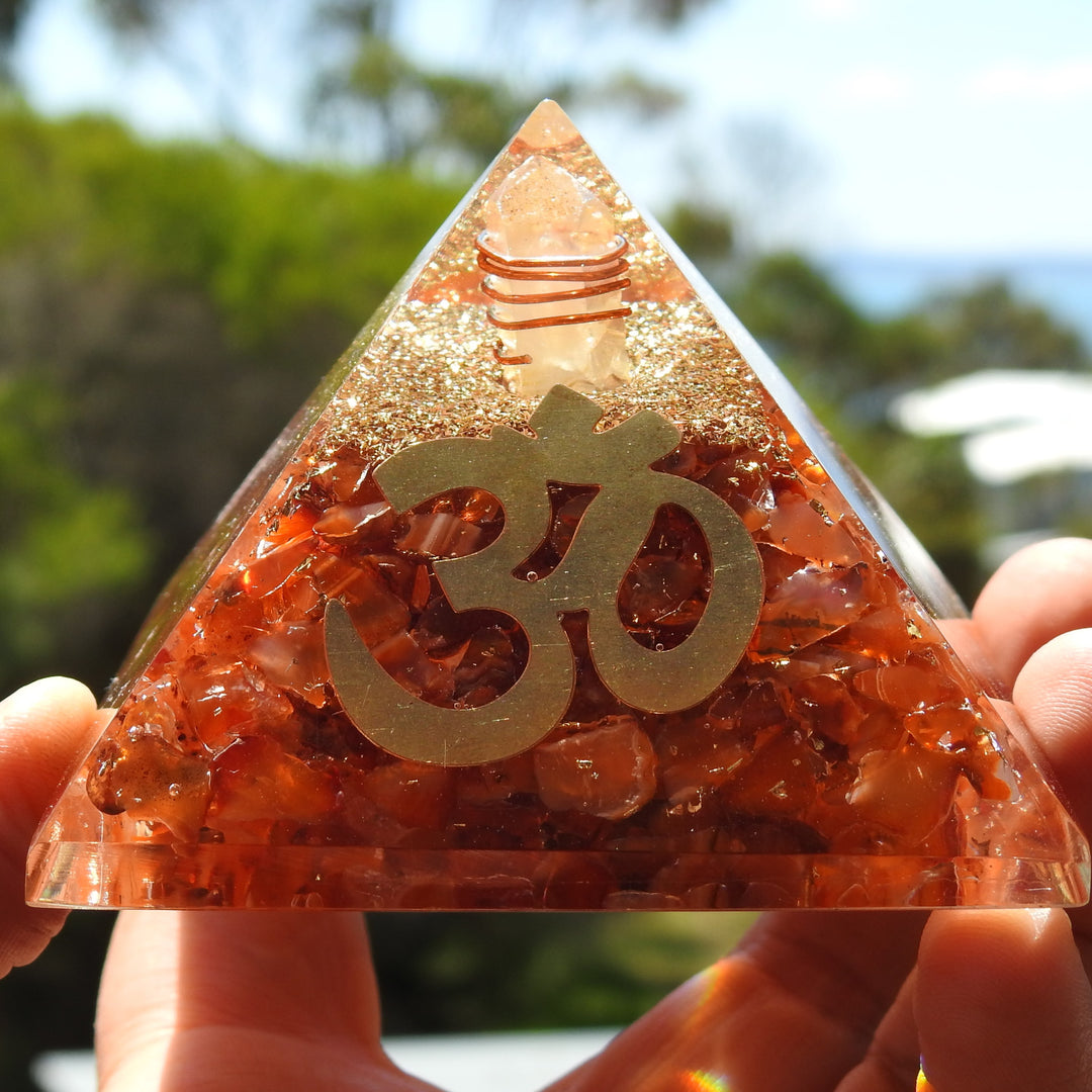 Orgonite - Carnelian (7.6cm x 7.6cm) OGCN2