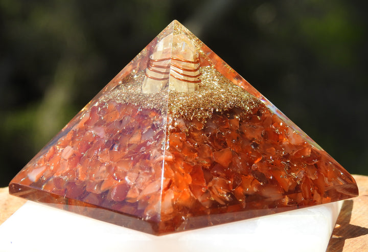 Orgonite - Carnelian (7.6cm x 7.6cm) OGCN2