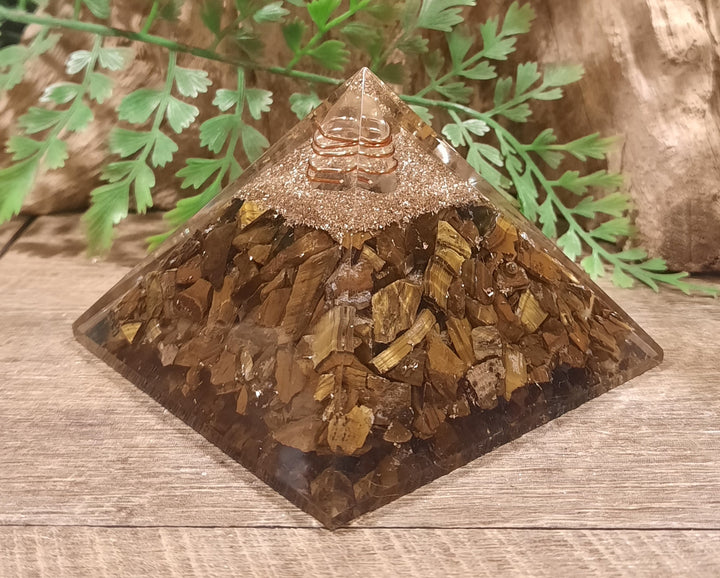 Orgonite - Tiger Eye (7.6cm x 7.6cm)