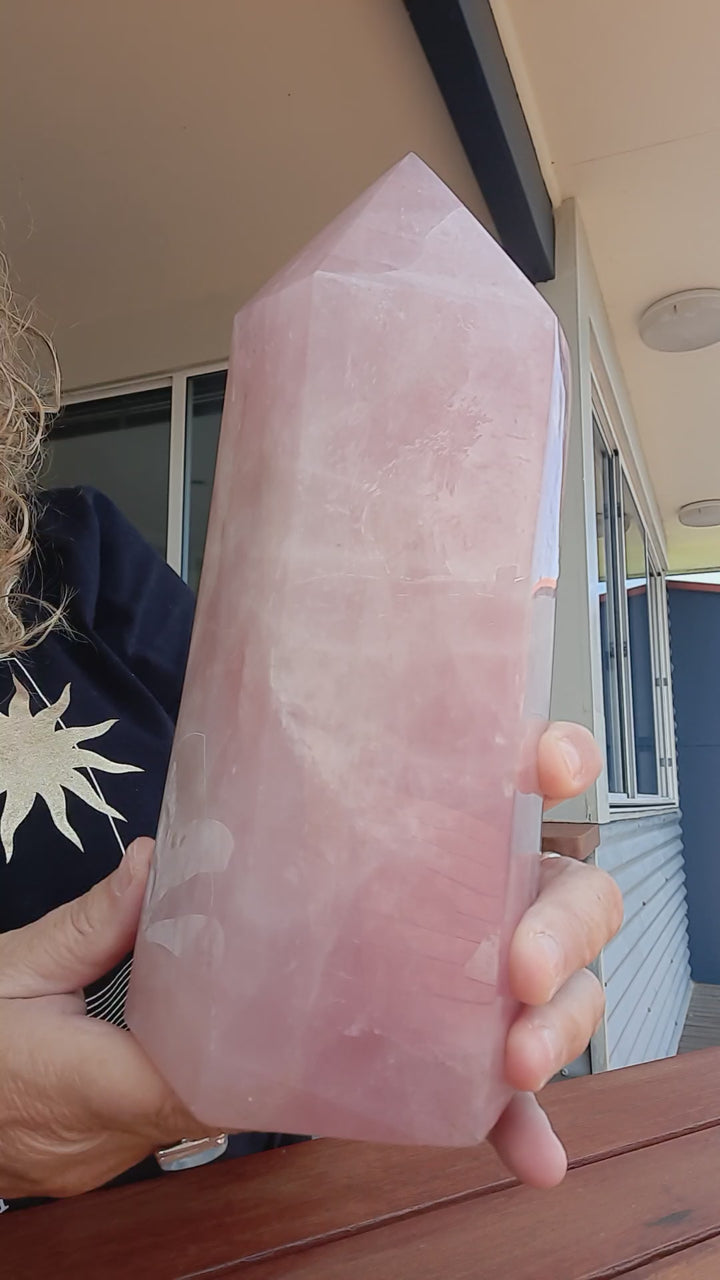 Rose Quartz Tower LARGE (2.947 kilograms)