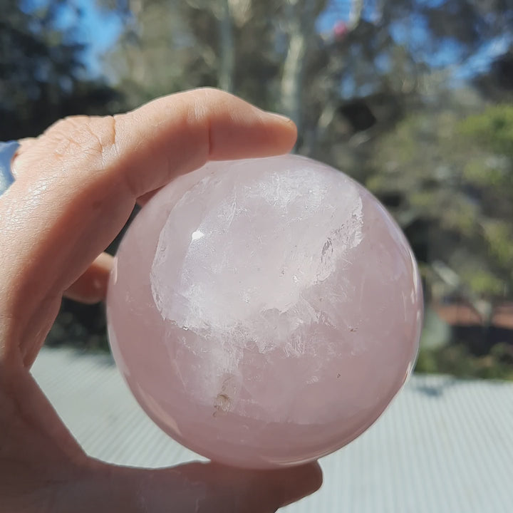 Rose Quartz Sphere (518g)