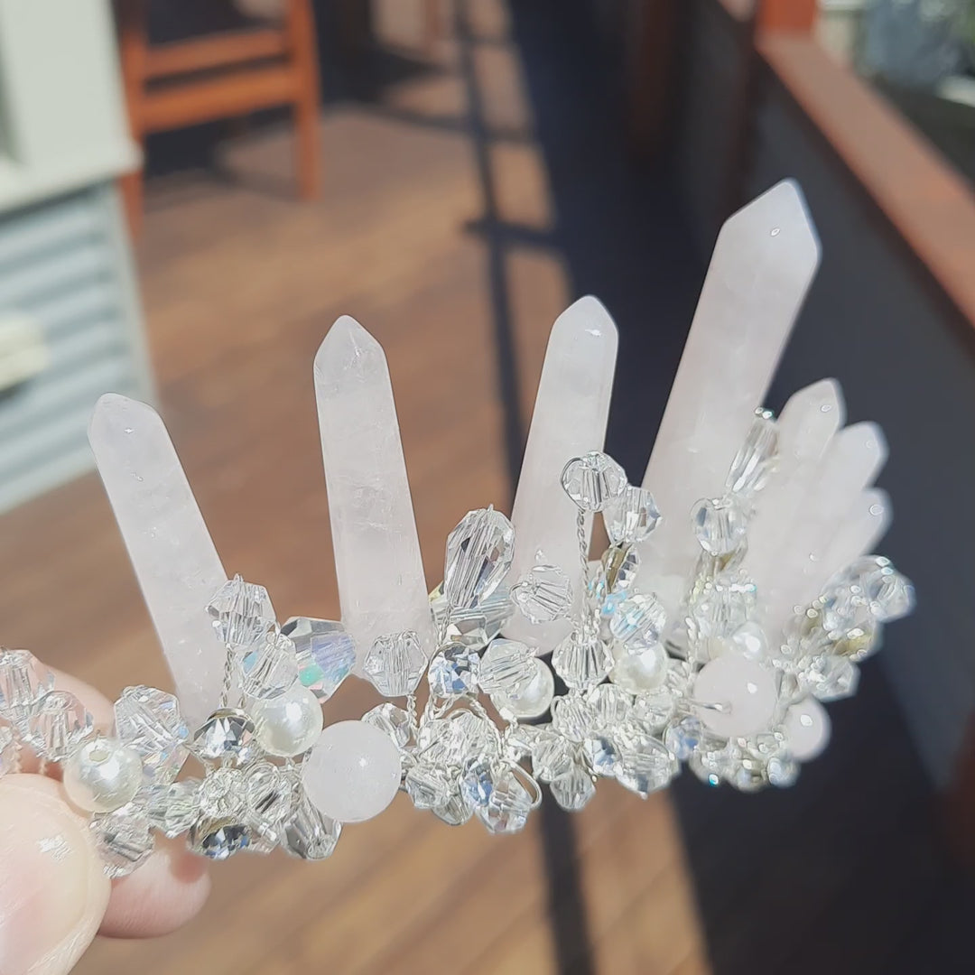 Rose Quartz Tiara