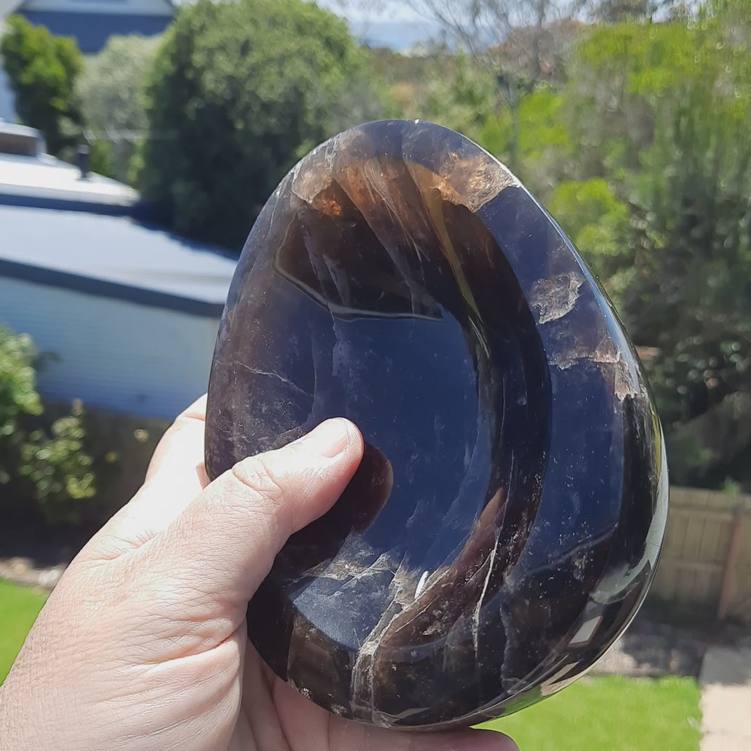 Smoky Quartz Bowl (893 grams) STZ22