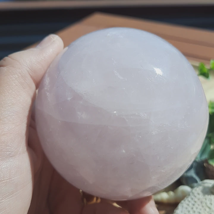 Rose Quartz Sphere (715 grams)