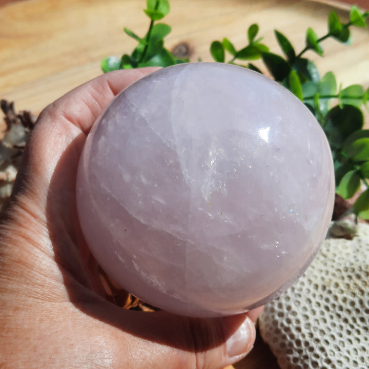 Rose Quartz Sphere (715 grams)