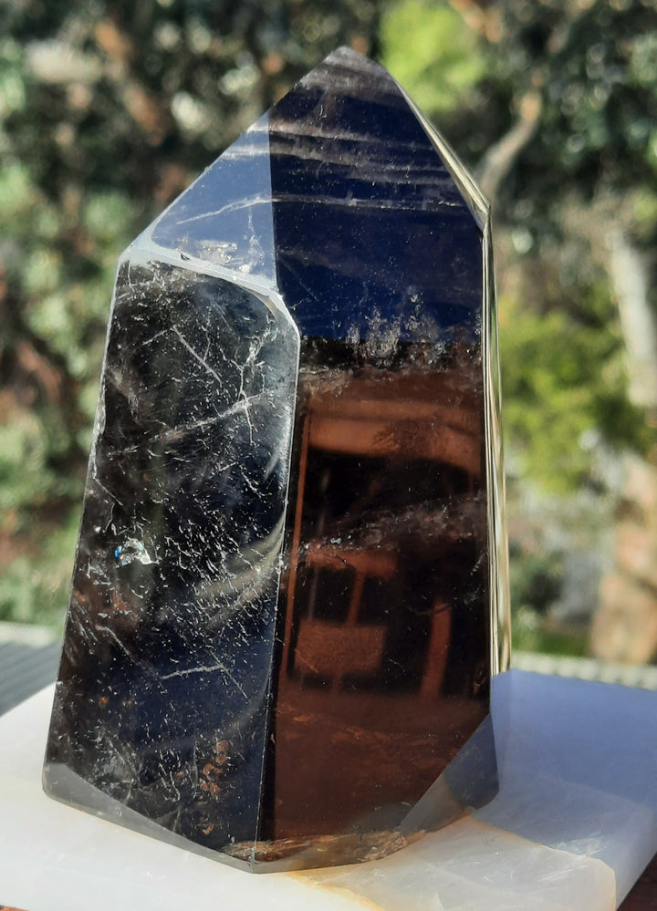 Smoky Quartz Point (610 grams) STZ562