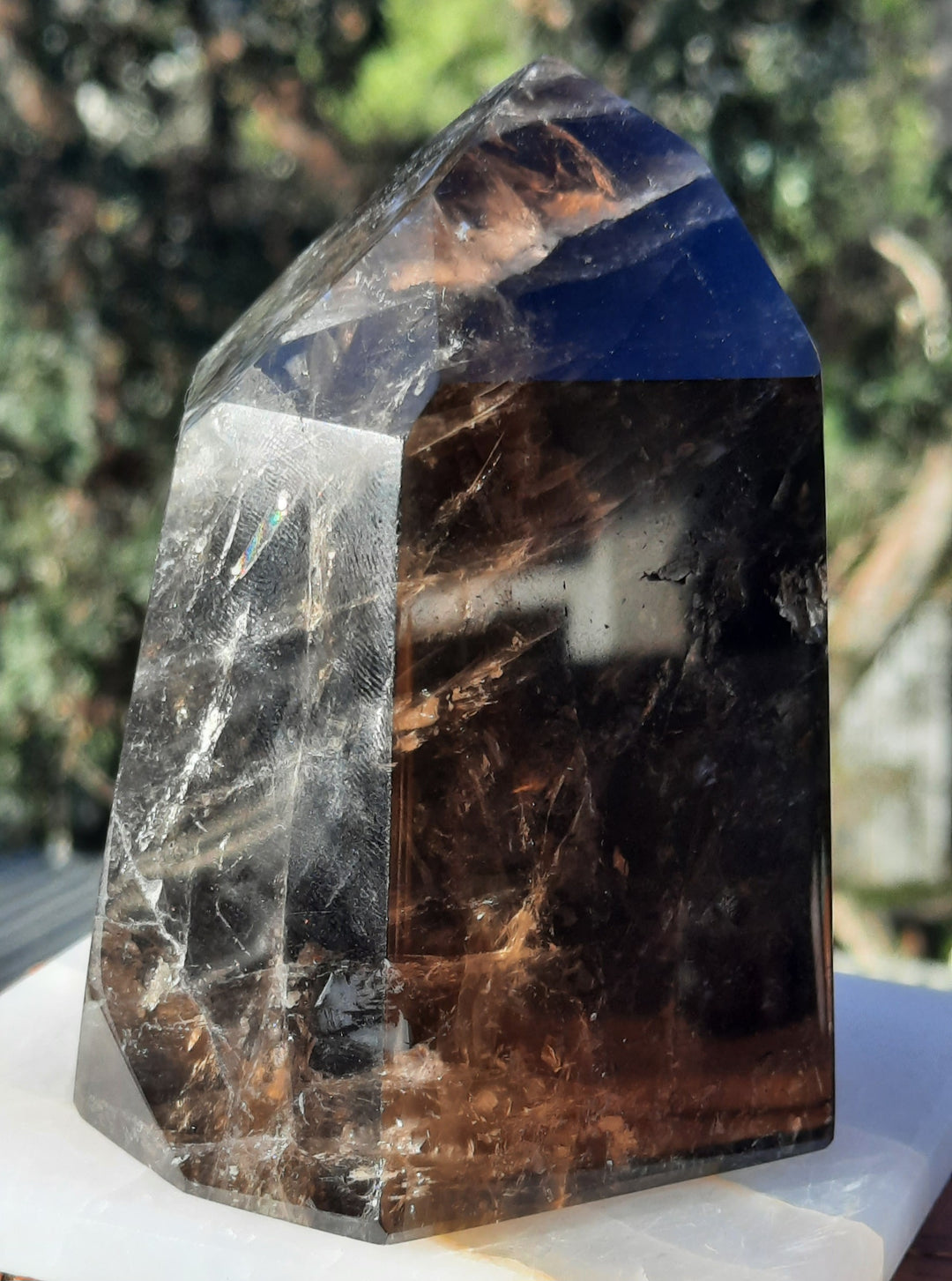 Smoky Quartz Point (610 grams) STZ562