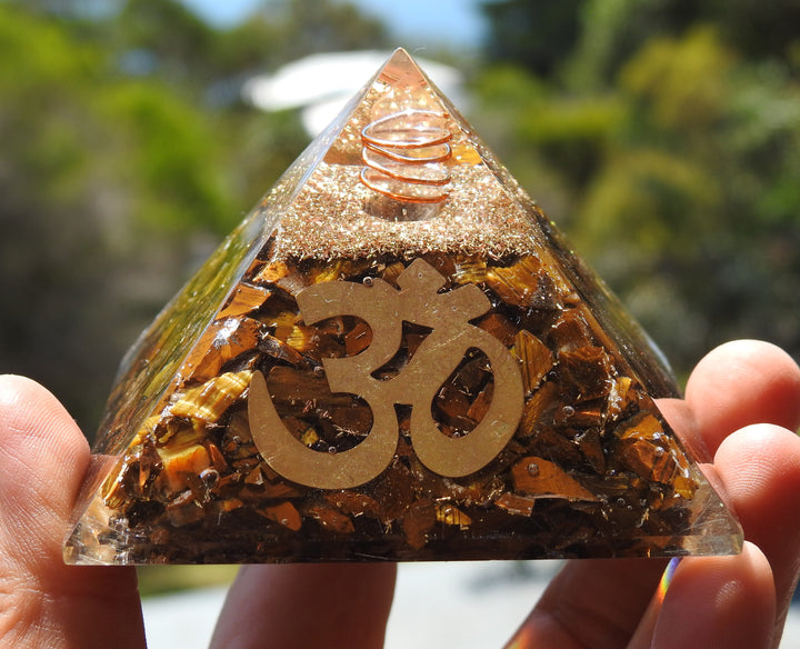 Orgonite - Tiger Eye (7.6cm x 7.6cm)